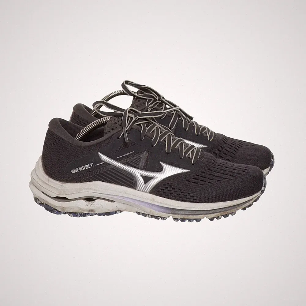 Mizuno, Laufschuhe, Größe: 36, model: wave rider 25, Schwarz/Weiß, Damen #966