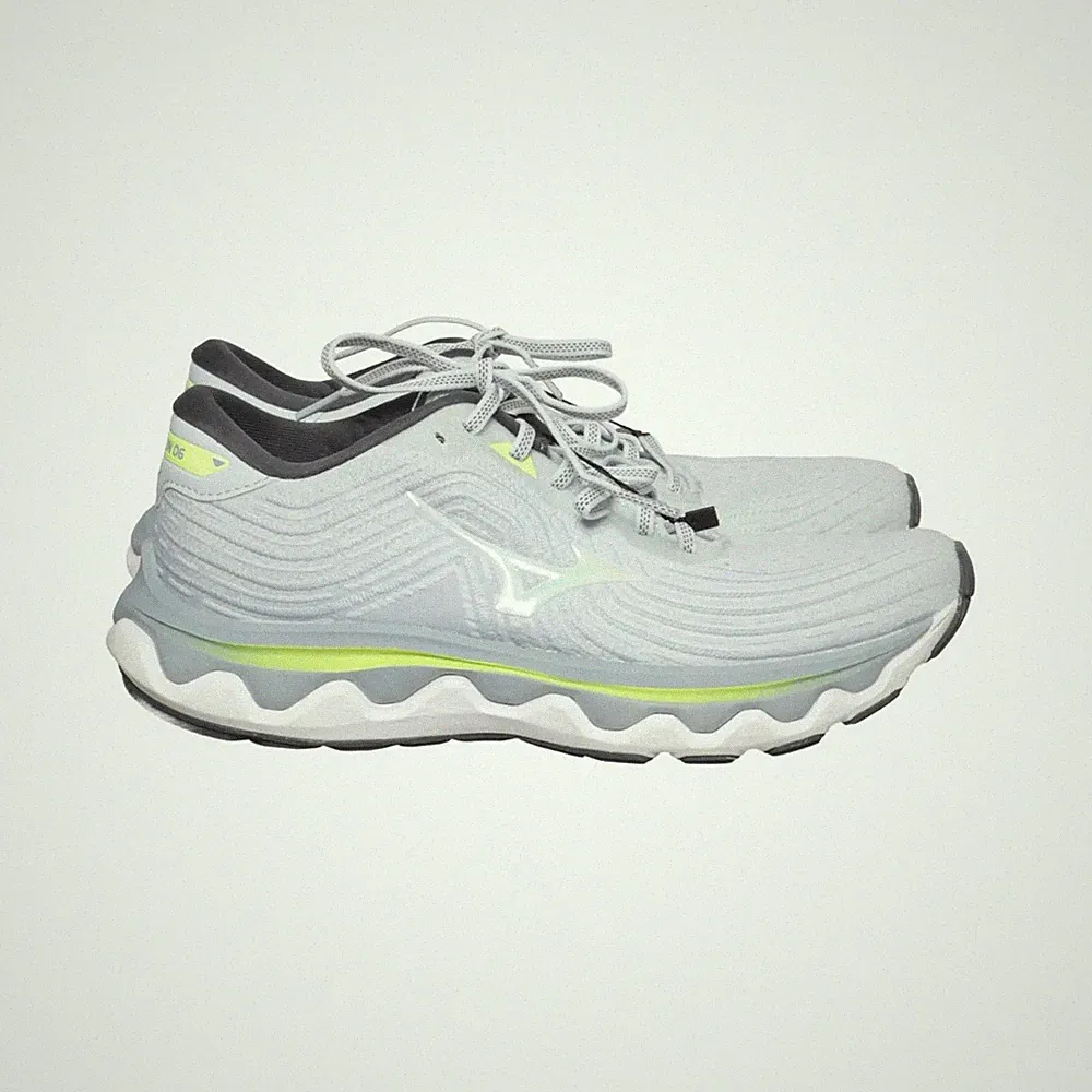 Mizuno, Laufschuhe, Größe: 38 1/2, model: wave horizon 06, Grau/Grün, Damen #Kab