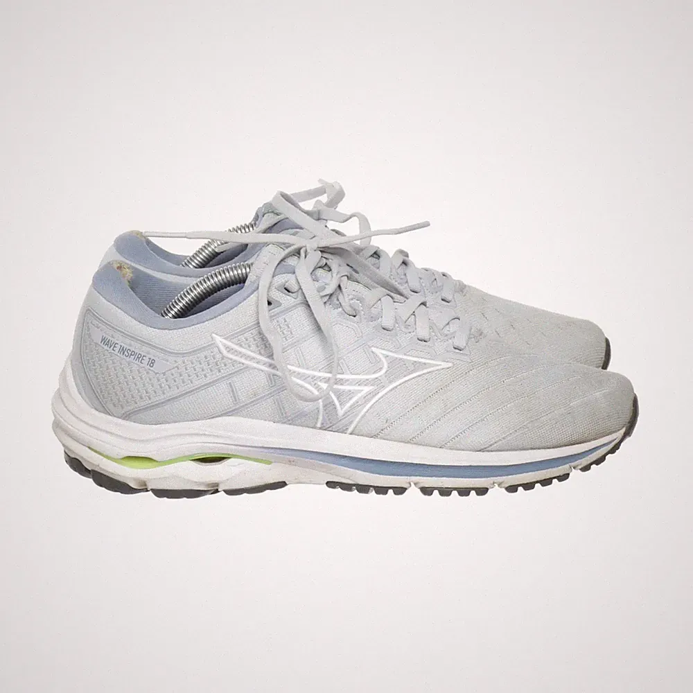 Mizuno, Laufschuhe, Größe: 38, Wave Inspire 18, Grau, Damen #AEC