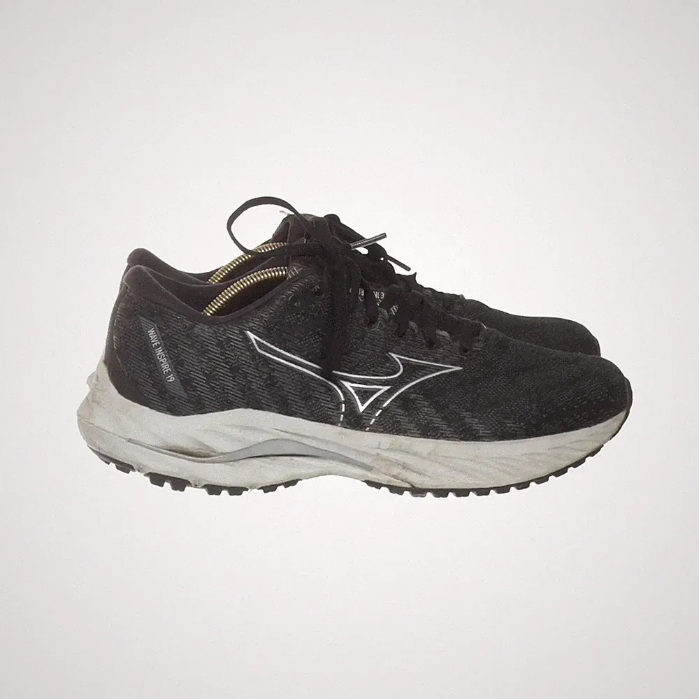 Mizuno, Laufschuhe, Größe: 40, model: wave inspire 19, Schwarz/Grau, Damen #mKc