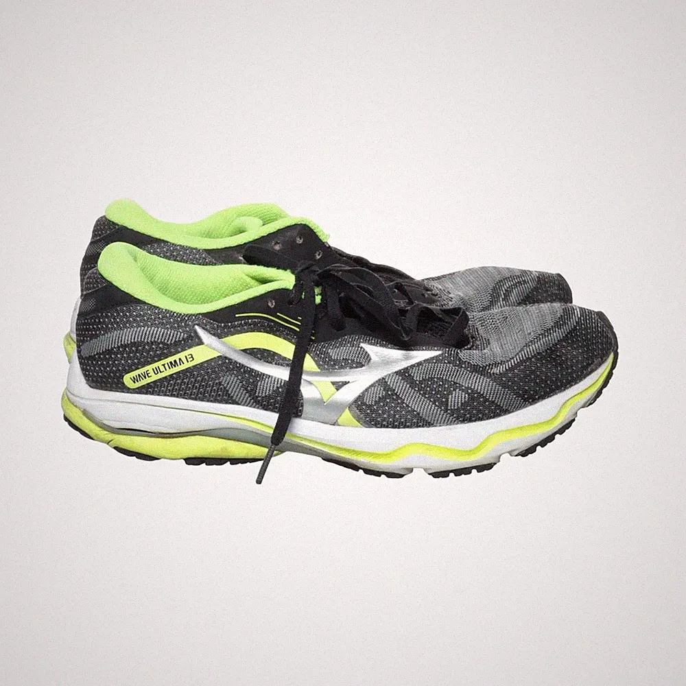 Mizuno, Laufschuhe, Größe: 41, WAVE ULTIMA 13, Grau/Schwarz/Gelb, Damen #CEv