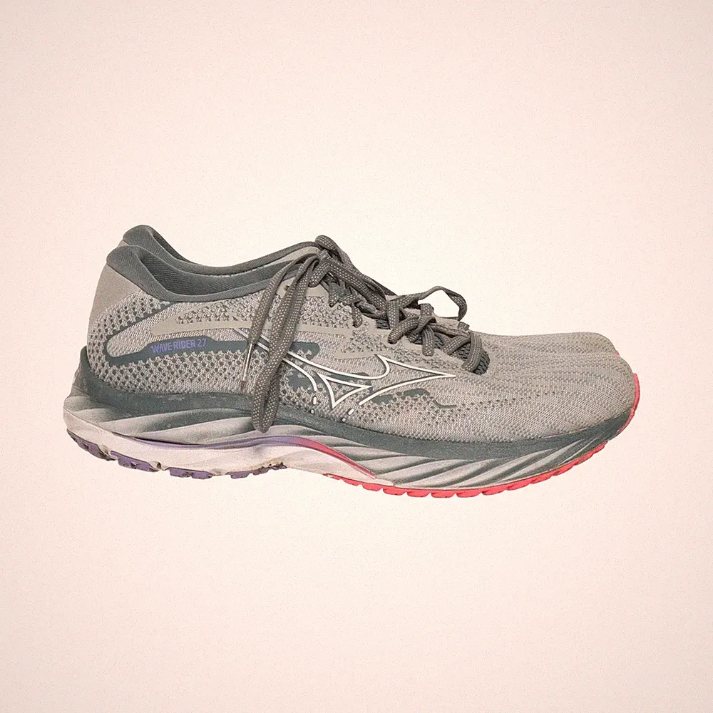 Mizuno, Laufschuhe, Größe: 42, Wave Rider 27, Grau, Unisex (Erwachsene) #ngH