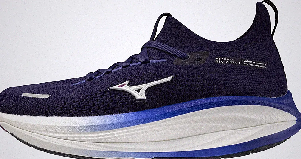 Mizuno Neo Vista 3 Damen Laufschuhe weiß gepolstert Sport Training Turnschuhe