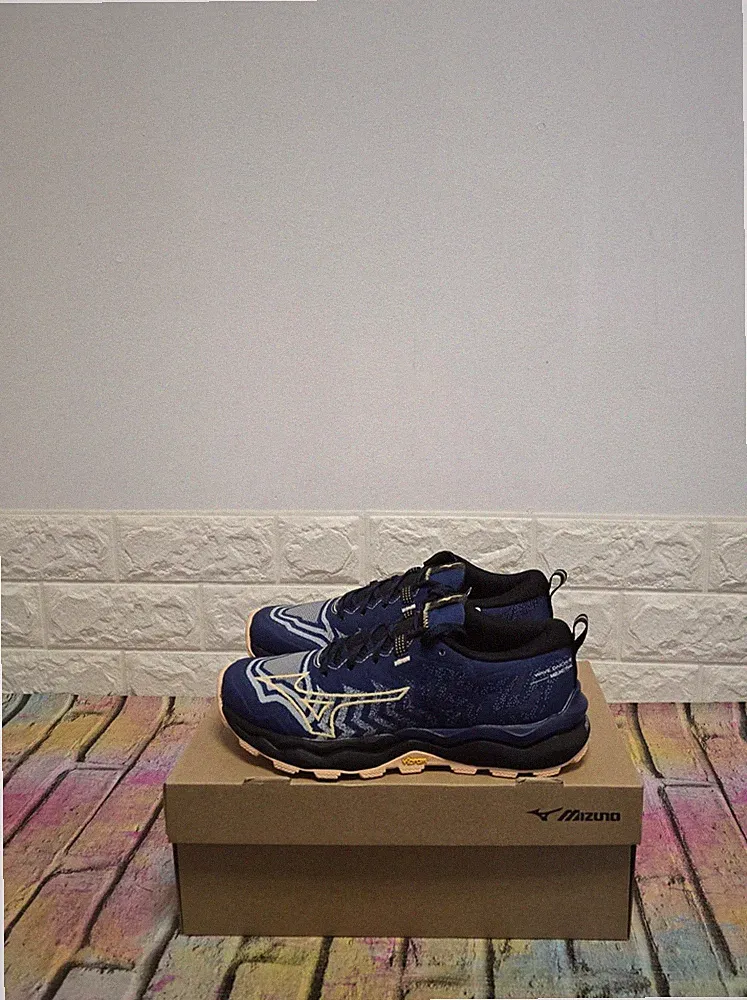 Mizuno Wave Daichi 8 Trailrunningschuhe UK 4 Damen UVP 130£ Nachlass blau