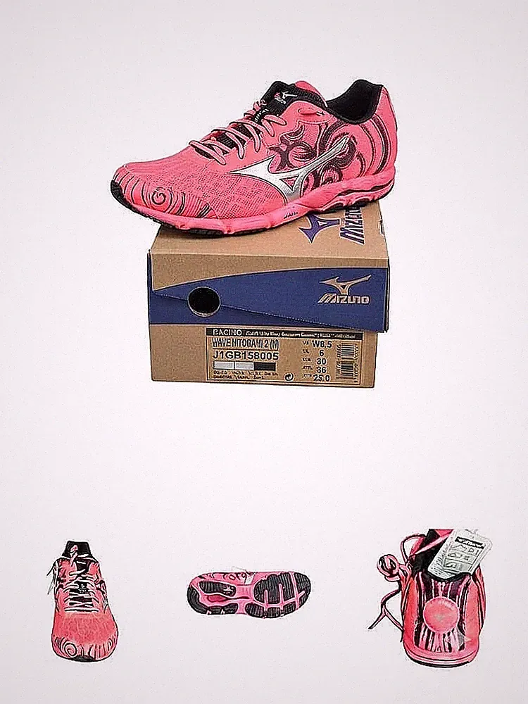 Mizuno Wave Hitogami 2 (W) Damen Laufschuhe – Pink/Schwarz – Gr. 39 / US 8.5