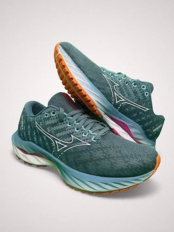 Mizuno Wave Inspire 19 Schuhe - Laufschuhe petrolgrün Gr. 38,5 Damen