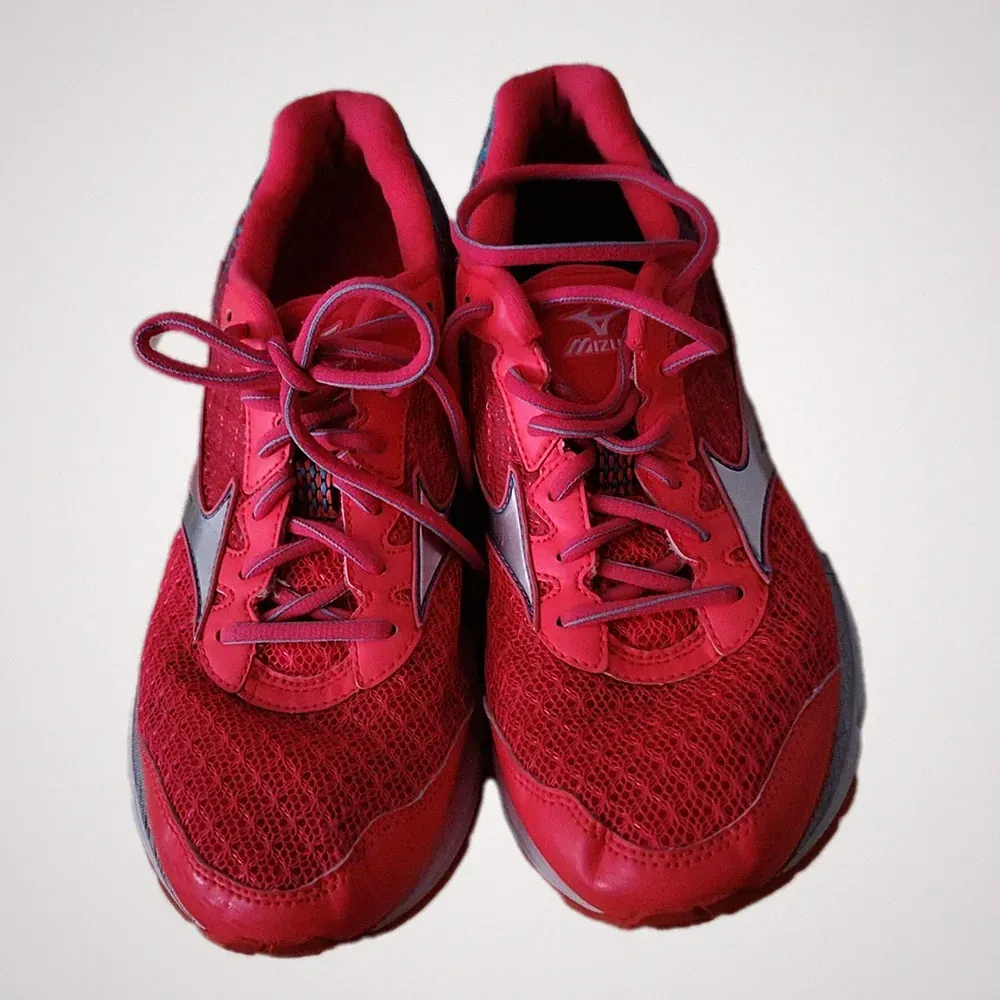 Mizuno Wave Rider 19 Damen Laufschuhe Gr. 39 pink Running Jogging Sportschuhe
