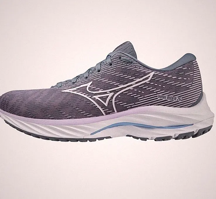 Mizuno Wave Rider 26 neutrale Damen-Straßenlaufschuhe für jeden Tag Größe UK 6,5