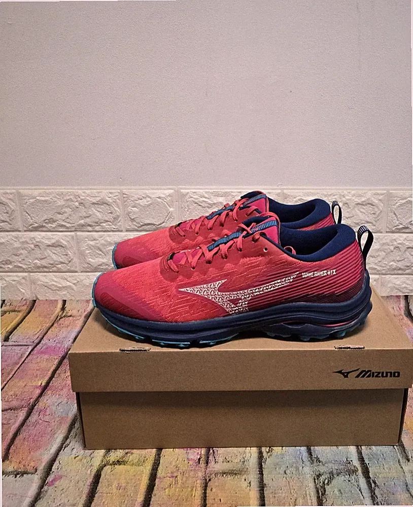 Mizuno Wave Rider GTX Trailrunningschuhe UK 9 Damen UVP 150£ Jazzy/Blau