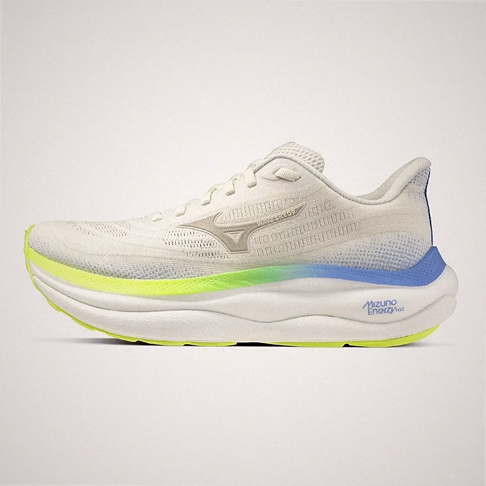 Mizuno Wave Sky 9 Damen Laufschuhe Weiß Comfort Sneaker UK 7 EUR 40,5