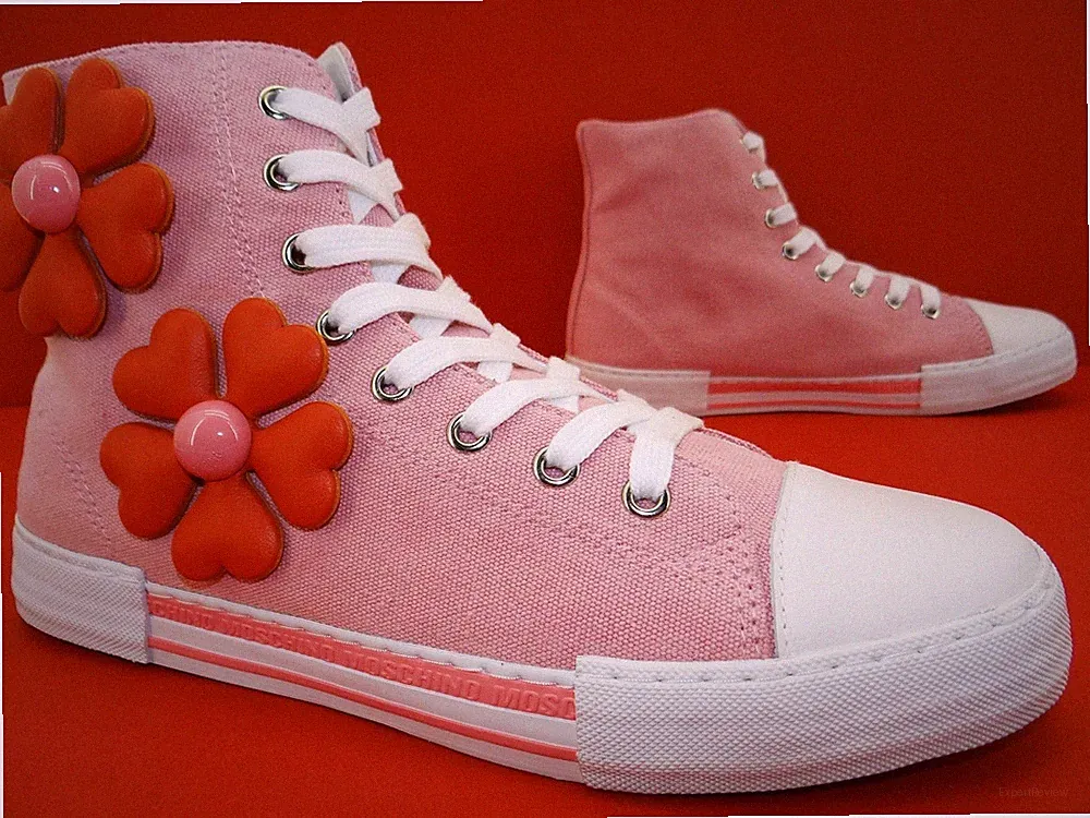 Moschino Sneaker High Turnschuhe Laufschuhe Damen Schuhe Gr.40 Rosa