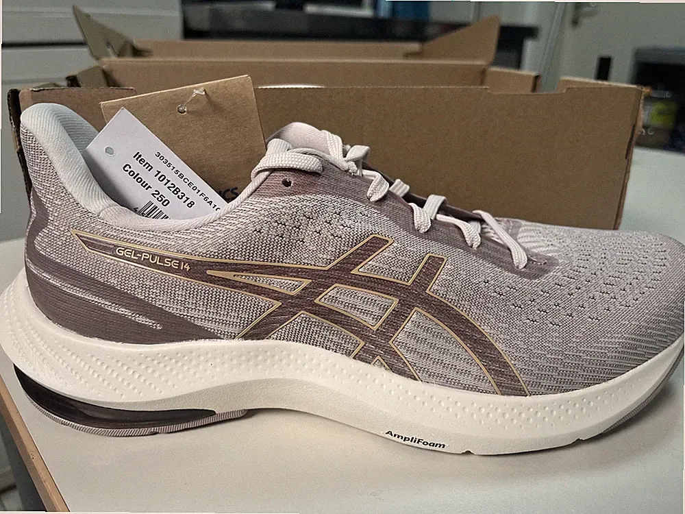 Neu ASICS Gel-pulse 14 Laufschuhe 26828890 für Damen weiß beige