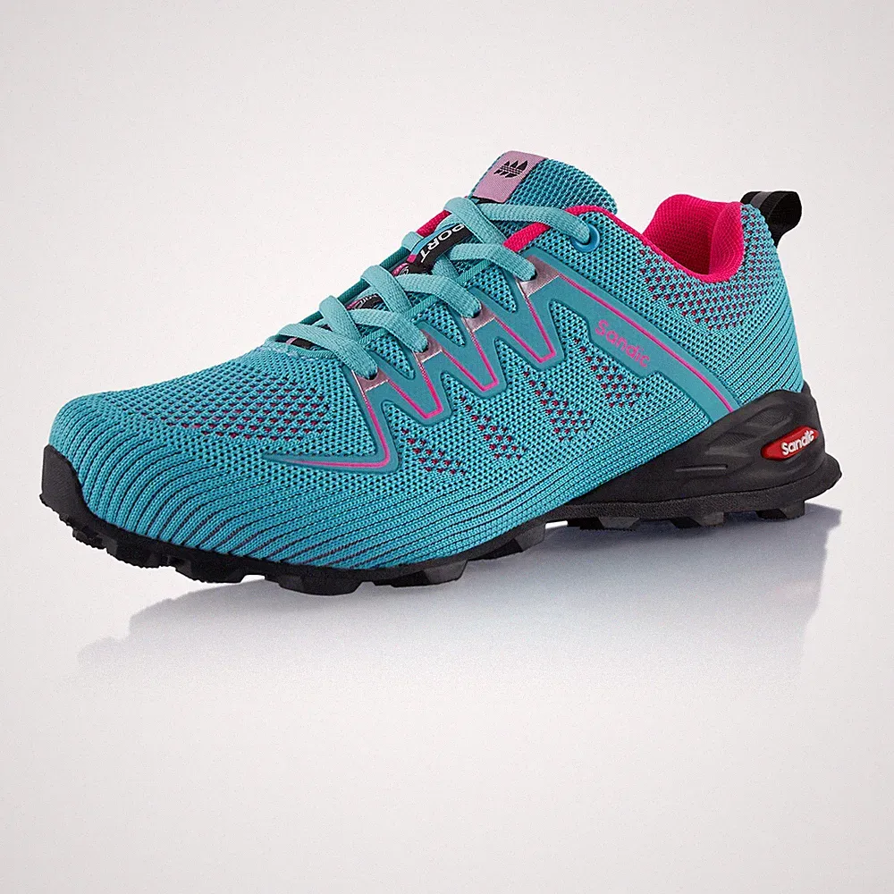 Türkise Trekking Laufschuhe Damen