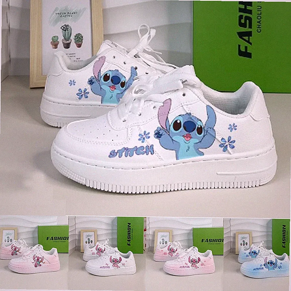 NEU Damen Herren Stitch Freizeit Laufschuhe-Schuhe-Turnschuhe Sneaker Sportschuh