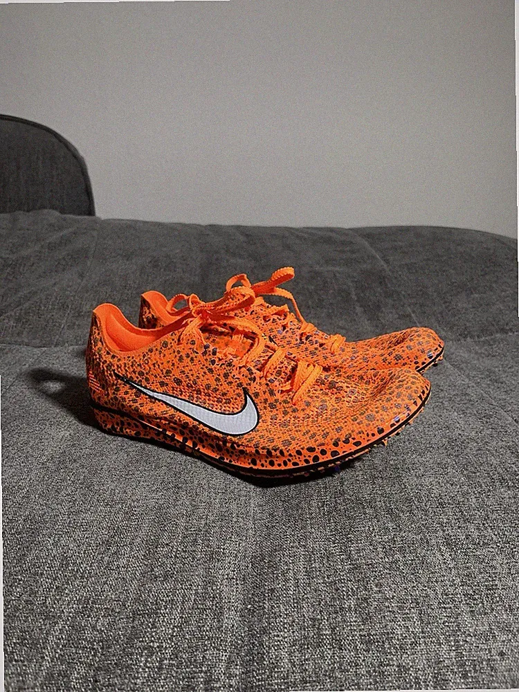 NEU Nike Racing ZoomX Dragon Fly 2 Spikes Laufschuhe Schuhe Orange Schwarz Gr 40