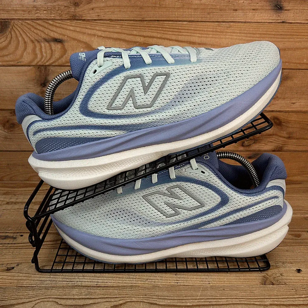 New Balance 1080 Turnschuhe Damen UK 7,5 glitzernd blau Mesh Straßenlaufschuhe v15