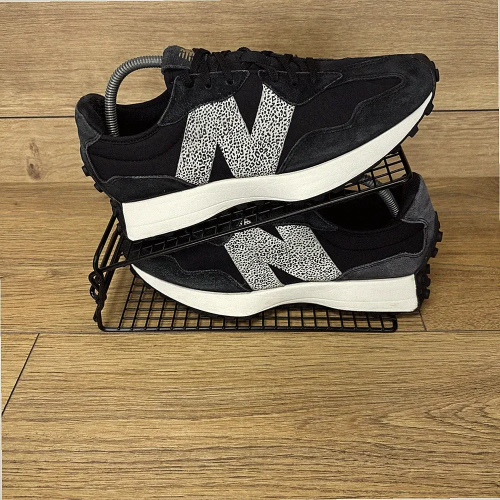 New Balance 327 Damenschuhe Größe UK 8 Animal Print Turnschuhe Fitness Laufen "