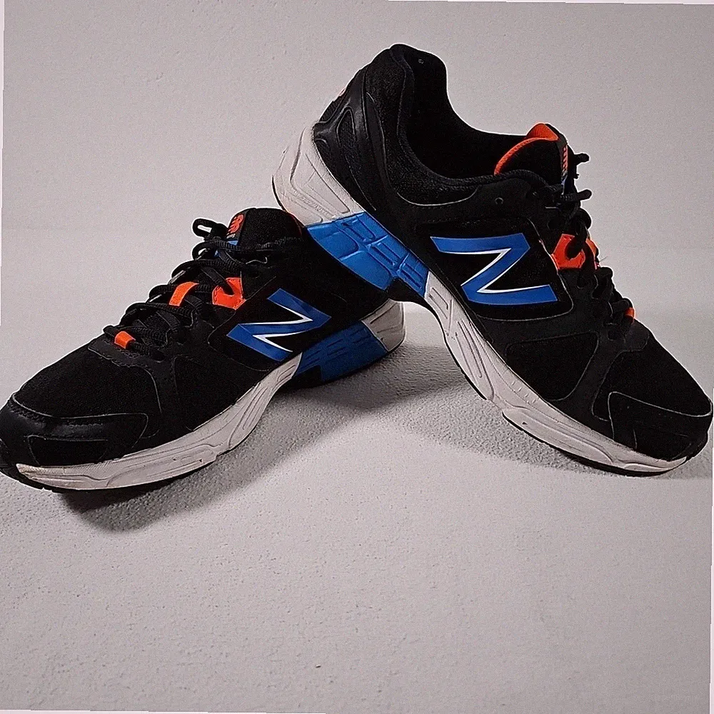New Balance 560v6 Herten Schuhe Schwarz Blau Orange Sport Laufschuhe Gr. 44 1/2