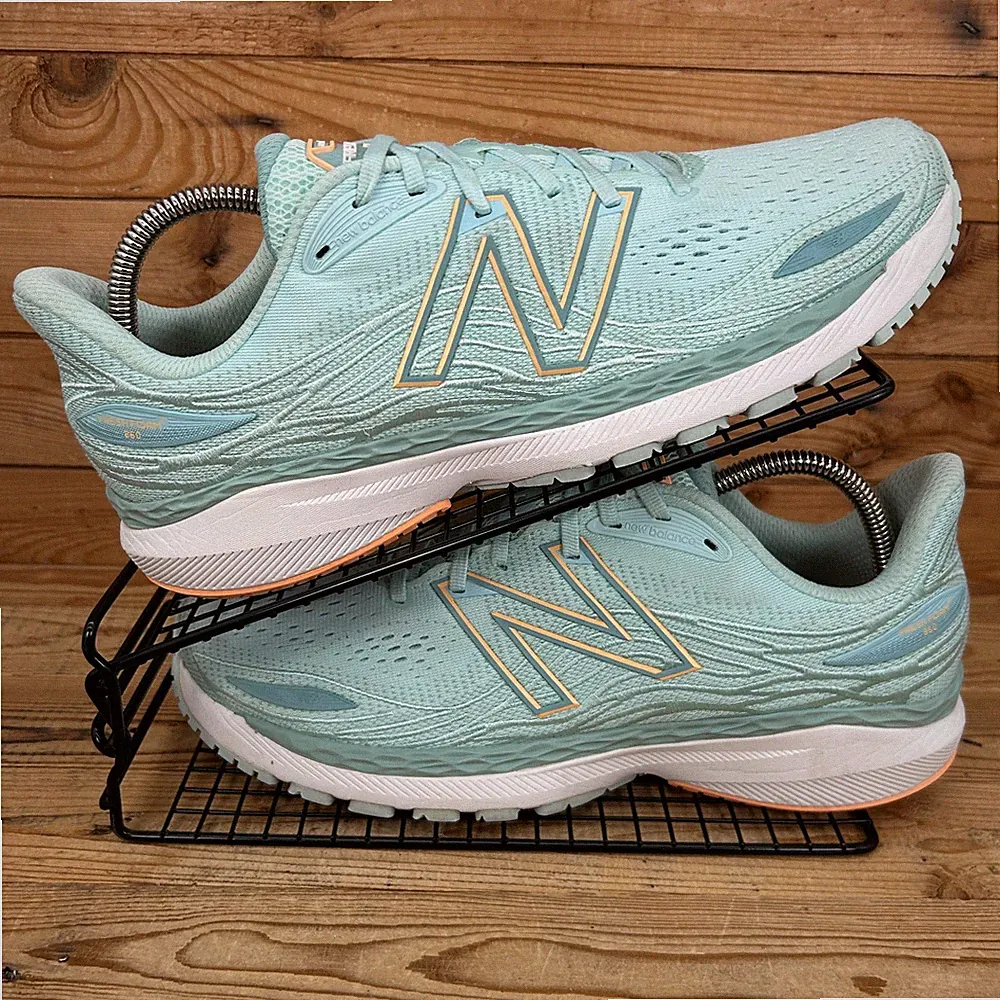 New Balance 860 Turnschuhe Damen Größe UK 10 blau Straßenlauf Fitnessschuhe v12 NB