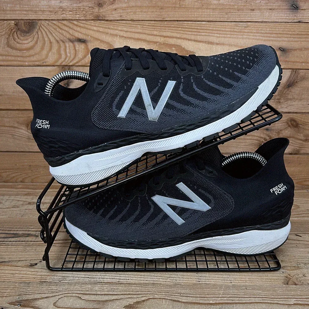 New Balance 860 Turnschuhe Damengröße UK 8 schwarz Straße Laufen Fitnessstudio Gehen Schuhe v11