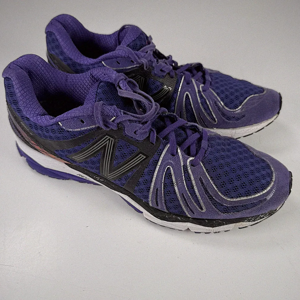 New Balance Baddeley 890v2 Damen Laufschuhe Sneaker Lila Schwarz Größe US 8.5 B