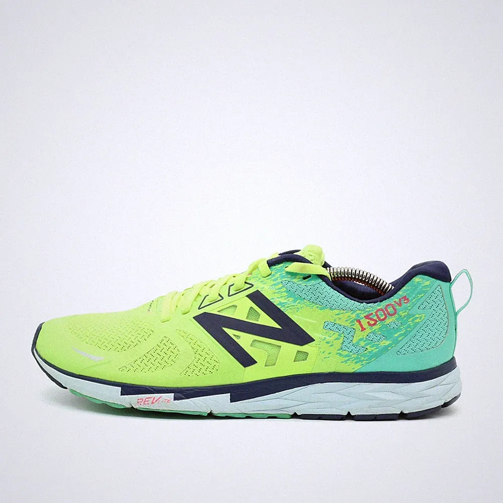 New Balance Damen 1500v3 Schuhe Grü Gelb Blau Mesh 1500 Laufschuh EU 42.5