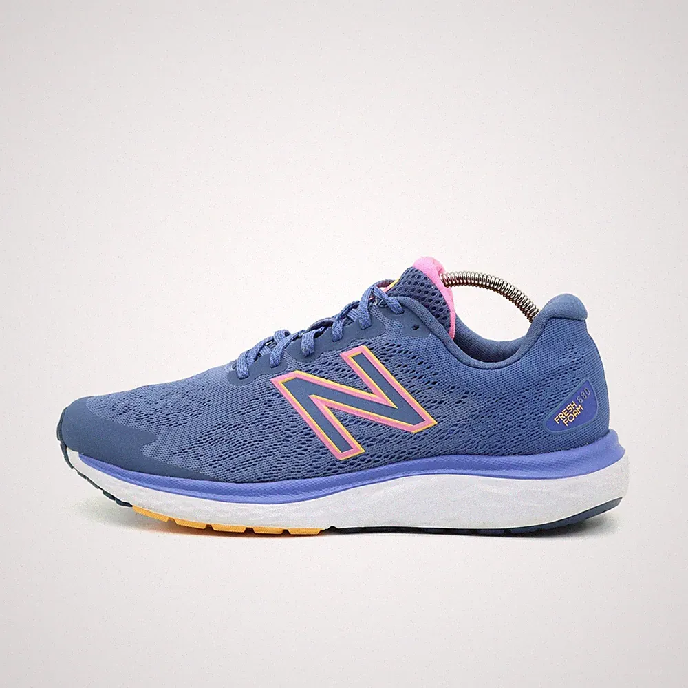 New Balance Damen 680 Sportschuhe Blau Pink Mesh Niedrig Foam Laufschuh EU 41