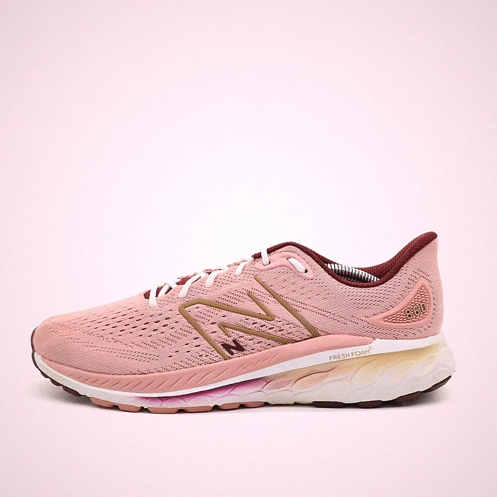 New Balance Damen 860v13 Schuhe Rosa Mesh Low-Top Fresh Foam Laufschuh EU 41