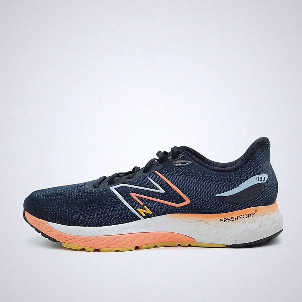 New Balance Damen 880v12 Schuhe Marineblau Orange Mesh Foam Laufschuhe EU 44