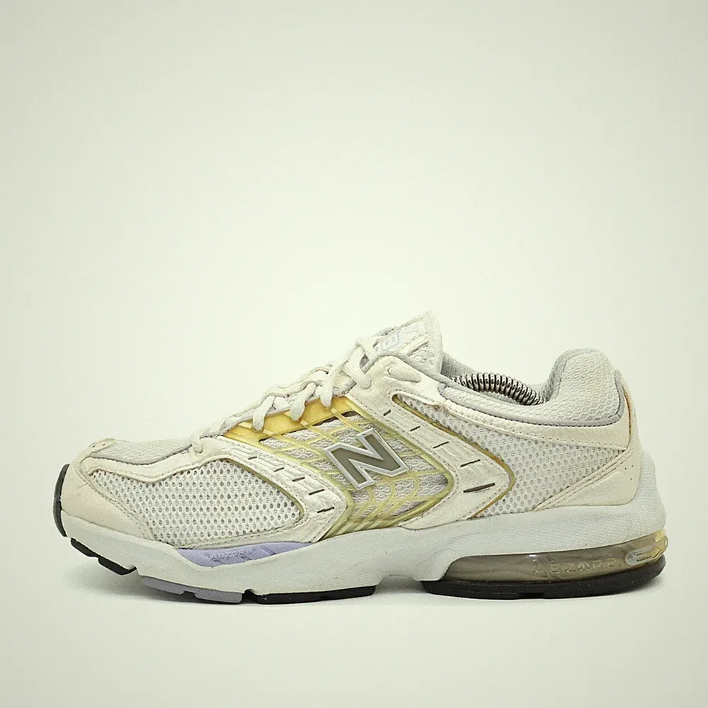 New Balance Damen 891W Sneaker Weiß/Gelb Mesh/Textil Niedrig 891 Laufschuh EU 40