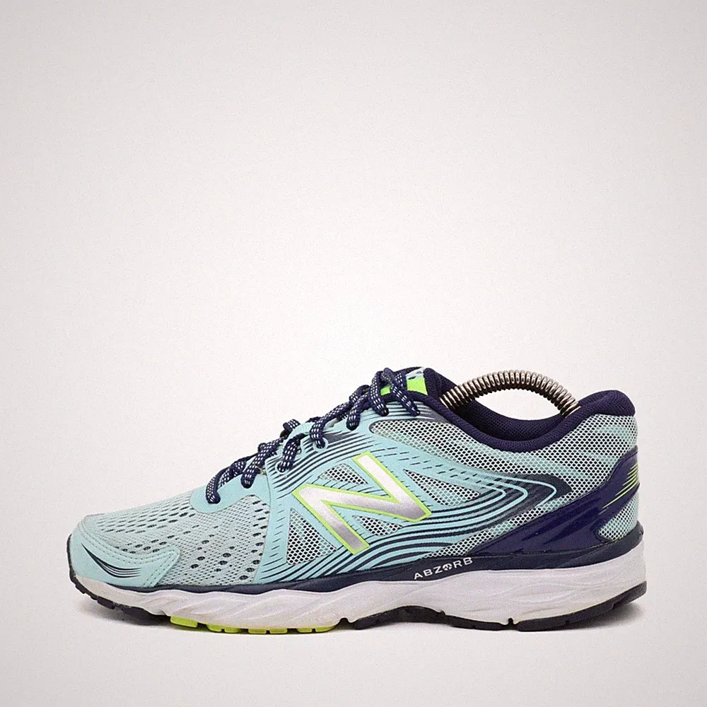 New Balance Damen W680 Sneaker Hellblau Mesh Low-Top ABZORB Laufschuhe EU 37
