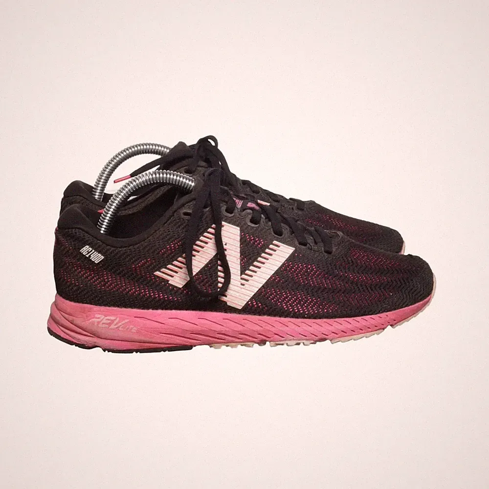 New Balance, Laufschuhe, Größe: 40 1/2, Schwarz/Pink, Damen #F0f