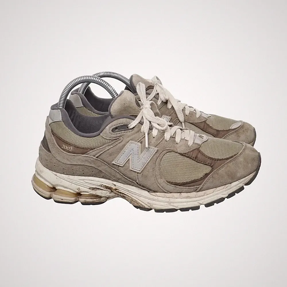 New Balance, Laufschuhe, Größe: 43, model: 2002r, Grün/Grau/Braun #yJd