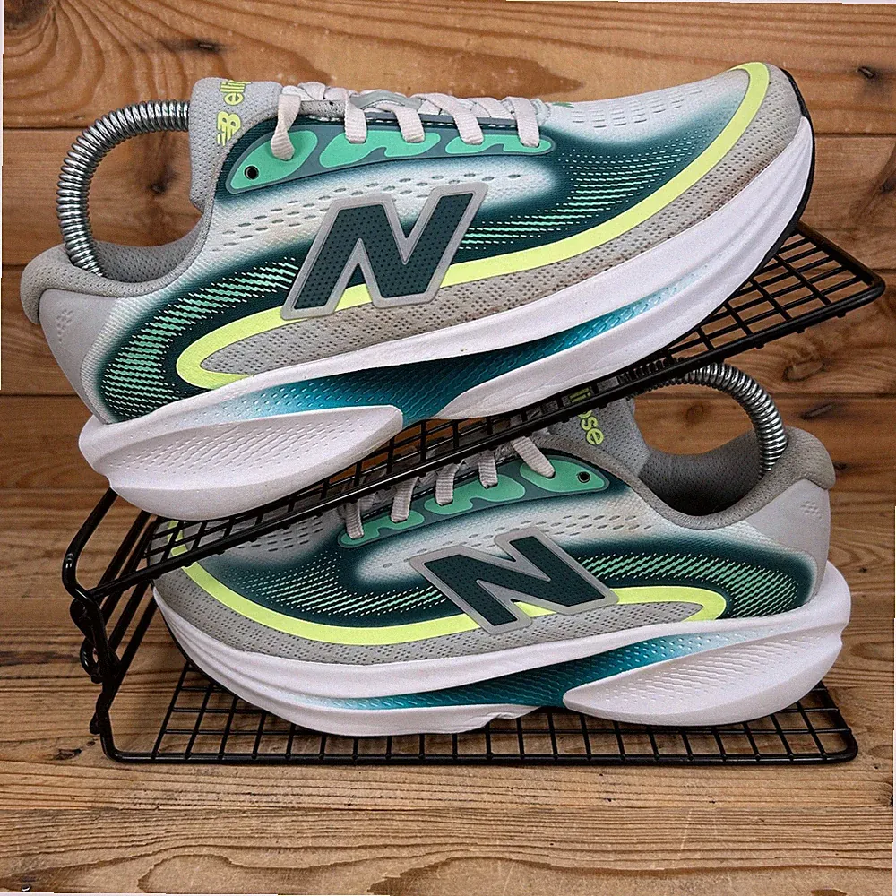 New Balance Turnschuhe Damen Größe UK 4,5 Ellipse v1 grün Straßenlaufschuhe Neu mit Karton