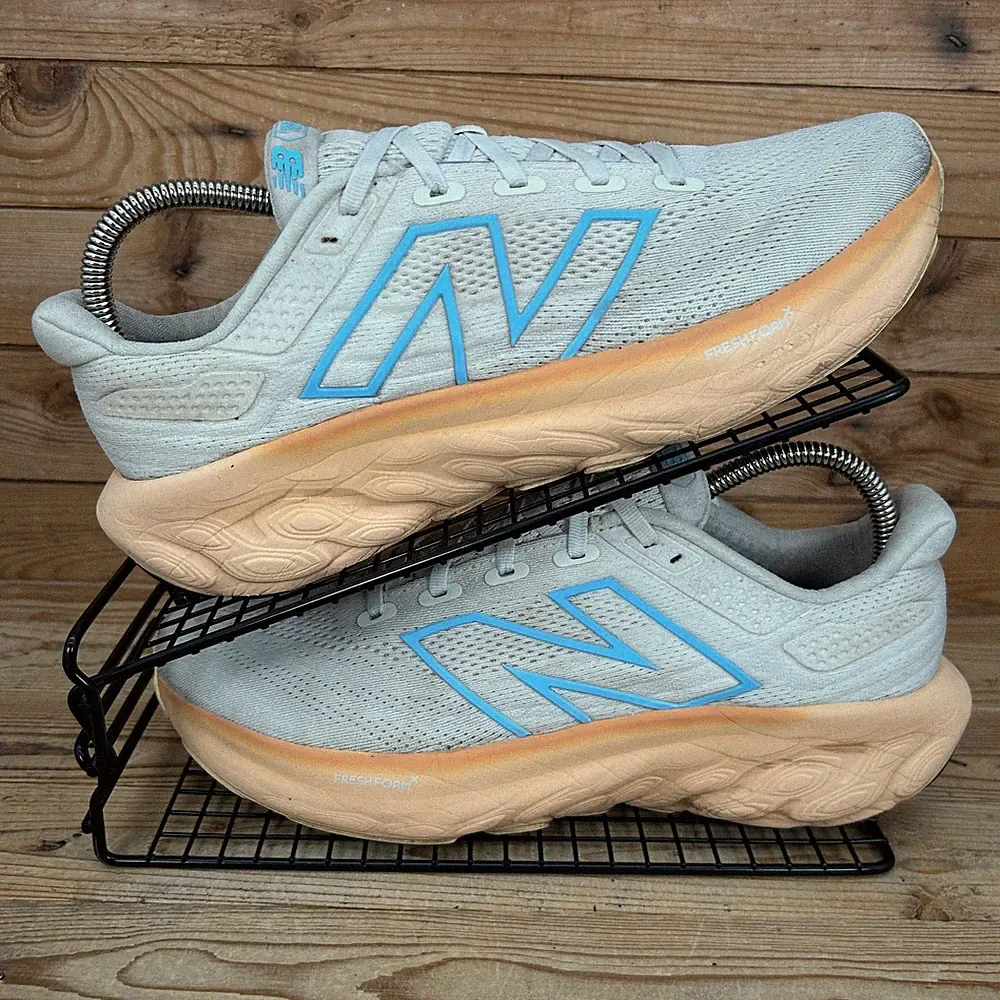 New Balance Turnschuhe Damen UK 8 Fresh Foam X 1080 v13 weiß orange Laufschuhe Neu mit Karton