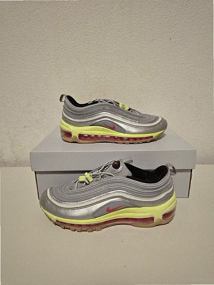 Nike Air Max 97 Silver Yellow Original Gr. 38,5