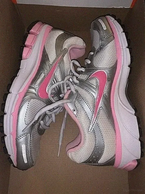 Nike AIR pEGASUS +27 GS Neu Running Laufschuhe Gr:35,5 silver-pink sneaker