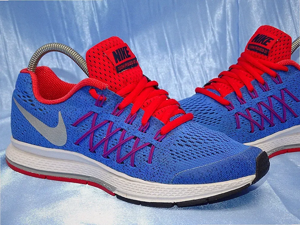NIKE AIR ZOOM PEGASUS 32 SNEAKER GR 35 36 SCHUHE FREE LAUFSCHUHE BLAU ROT Z6