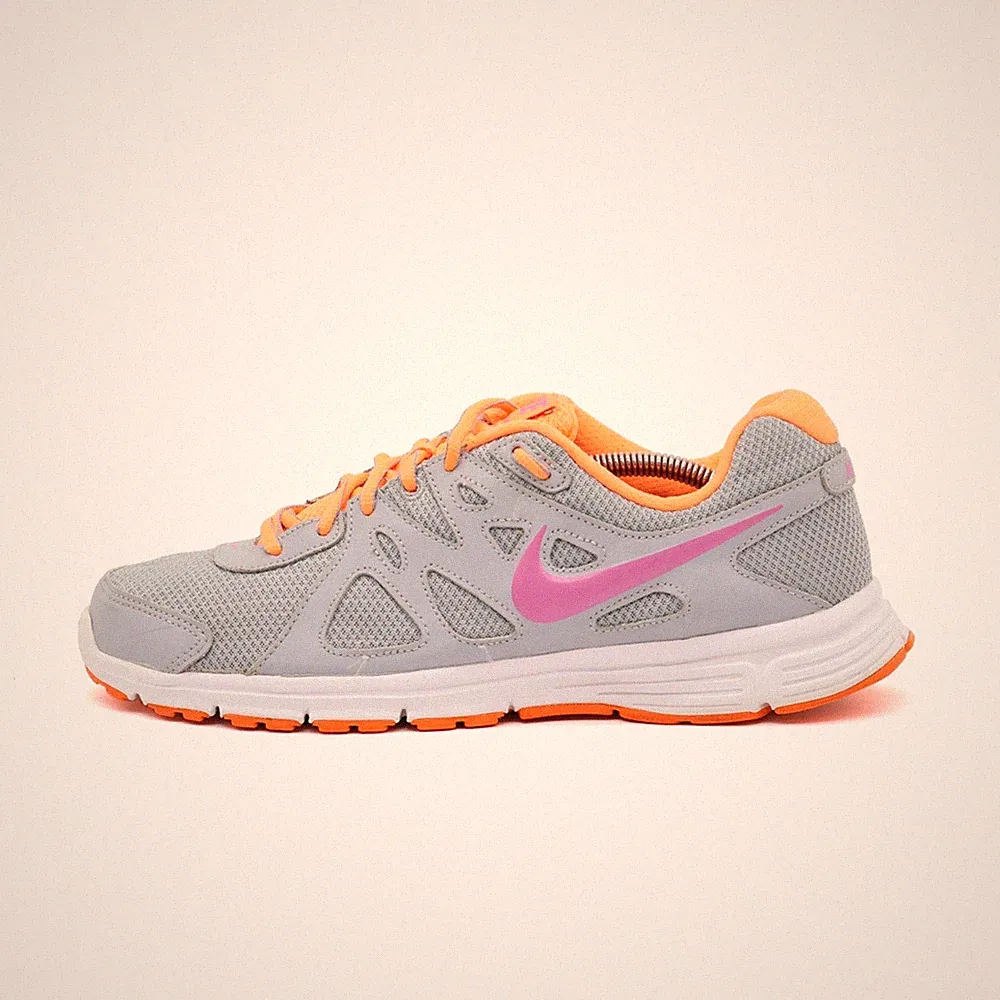 Nike Damen 554900-016 Sneaker Grau Pink Orange Mesh Running Laufschuhe EU 43