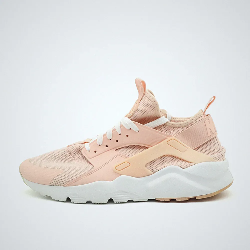 Nike Damen Air Huarache Schuhe Rosa Mesh Low-Top Gepolstert Sneaker EU 44