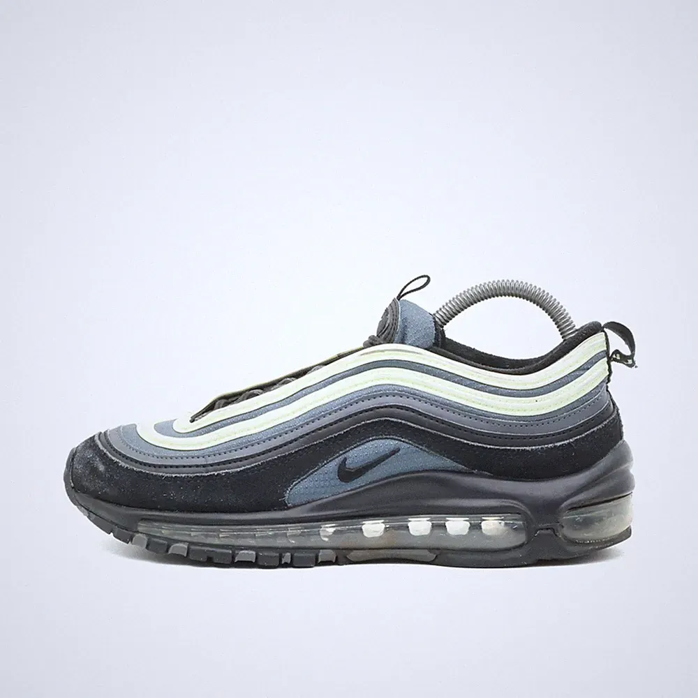 Nike Damen Air Max 97 Schuh Schwarz/Grau Textil/Leder Low Top Sneaker EU 38.5