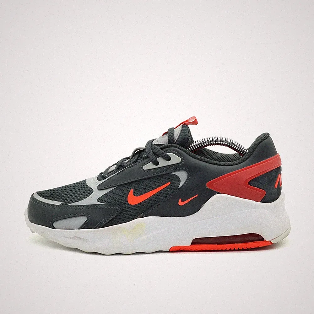 Nike Damen Air Max Bolt Schuh Anthrazit Rot Mesh Textil Dämpfung Sneaker EU 36.5