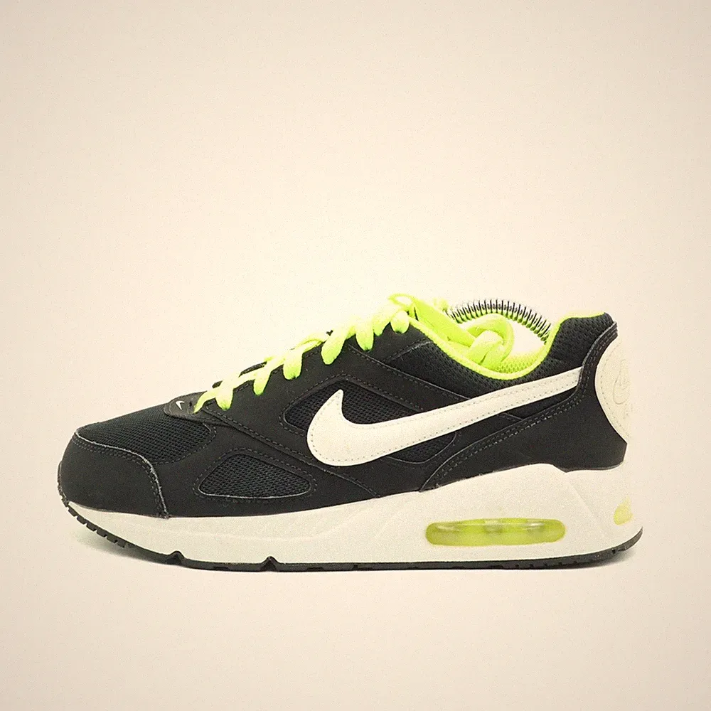 Nike Damen Air Max Command Schuhe Schwarz / Weiß Neon Dämpfung Sneaker EU 36.5