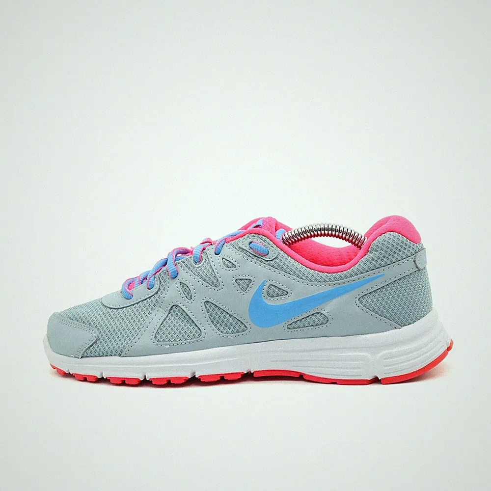 Nike Damen Air Mesh Running Sneaker Blau/Rosa Low-Top Laufschuh EU 38