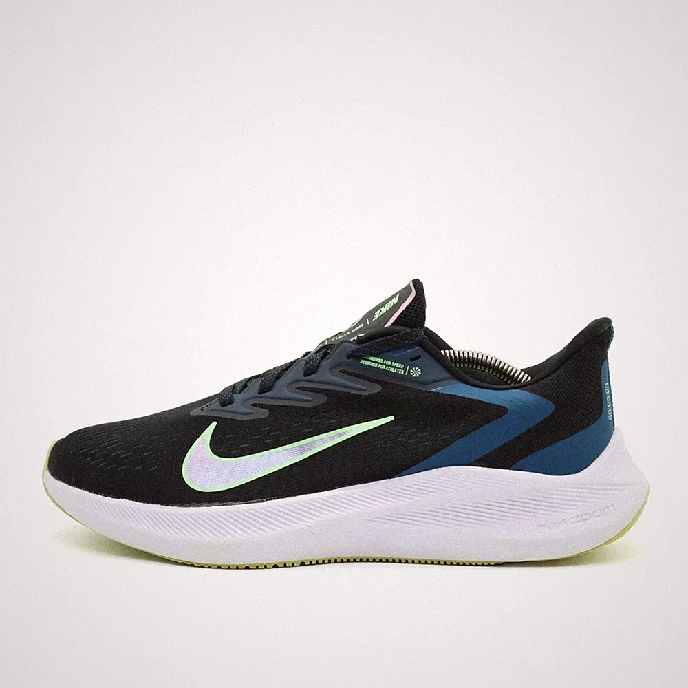 Nike Damen Air Zoom Schuhe Schwarz Blau Weiß Textil ämpfung Laufschuh EU 42