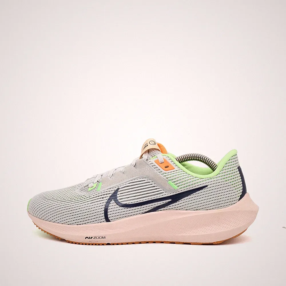 Nike Damen Air Zoom Sneaker Grau/Grü/Pastell Mesh Low-Top Leicht Laufschuh EU 39