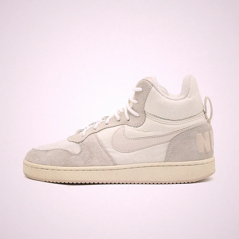 Nike Damen Court Vision High Sneaker Weiß/Grau Einstieg High-Top-Sneaker EU 38