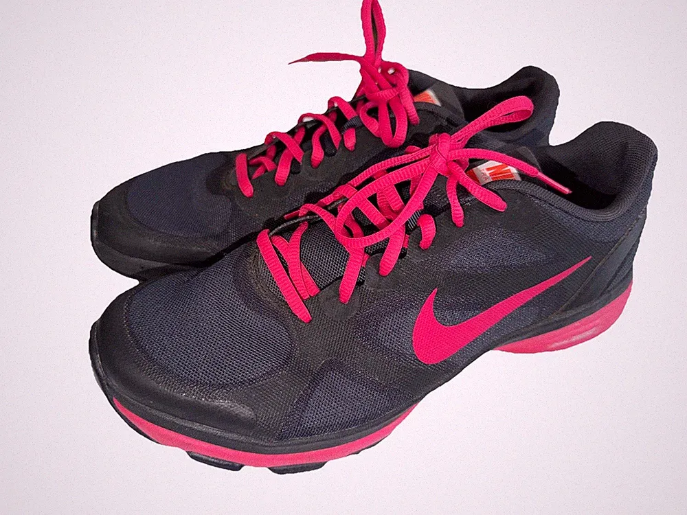 Nike Damen Dual Fusion TR Pink/Schwarz Laufschuhe 443837-010 Größe 7/41/US9,5