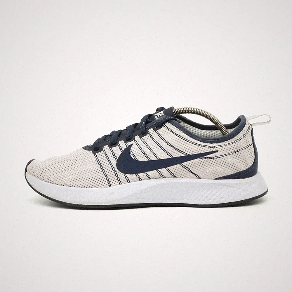 Nike Damen Dualtone Racer Laufschuh Weiß/Marineblau Leichtgewicht Sneaker EU 41