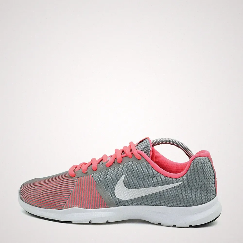 Nike Damen Flex Bijoux Laufschuhe Grau Pink Mesh Leichtgewicht Sneaker EU 40